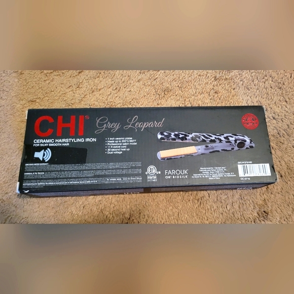 CHI Hairstyling Iron in Leopard Grey NIB - SOLD - Picture 2 of 5